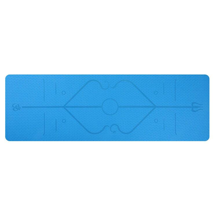 Non-Slip Yoga Mat with Guide Lines
