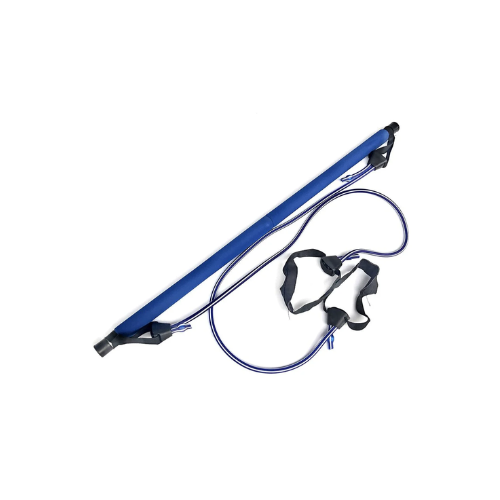 Pilates Stick Squat Training Bar with Bands